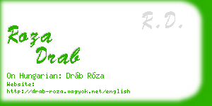 roza drab business card